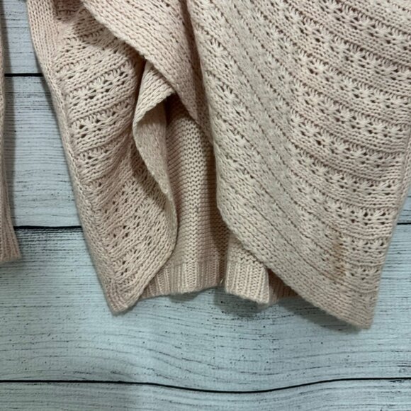 Alya Pink Knit Wrap CrissCross Sweater Size L - Picture 2 of 4